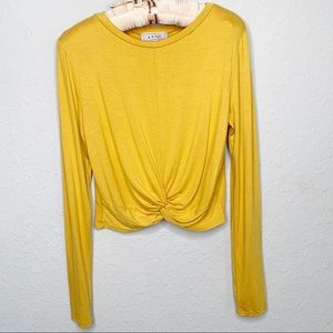 Gaze Yellow Long Sleeves Top